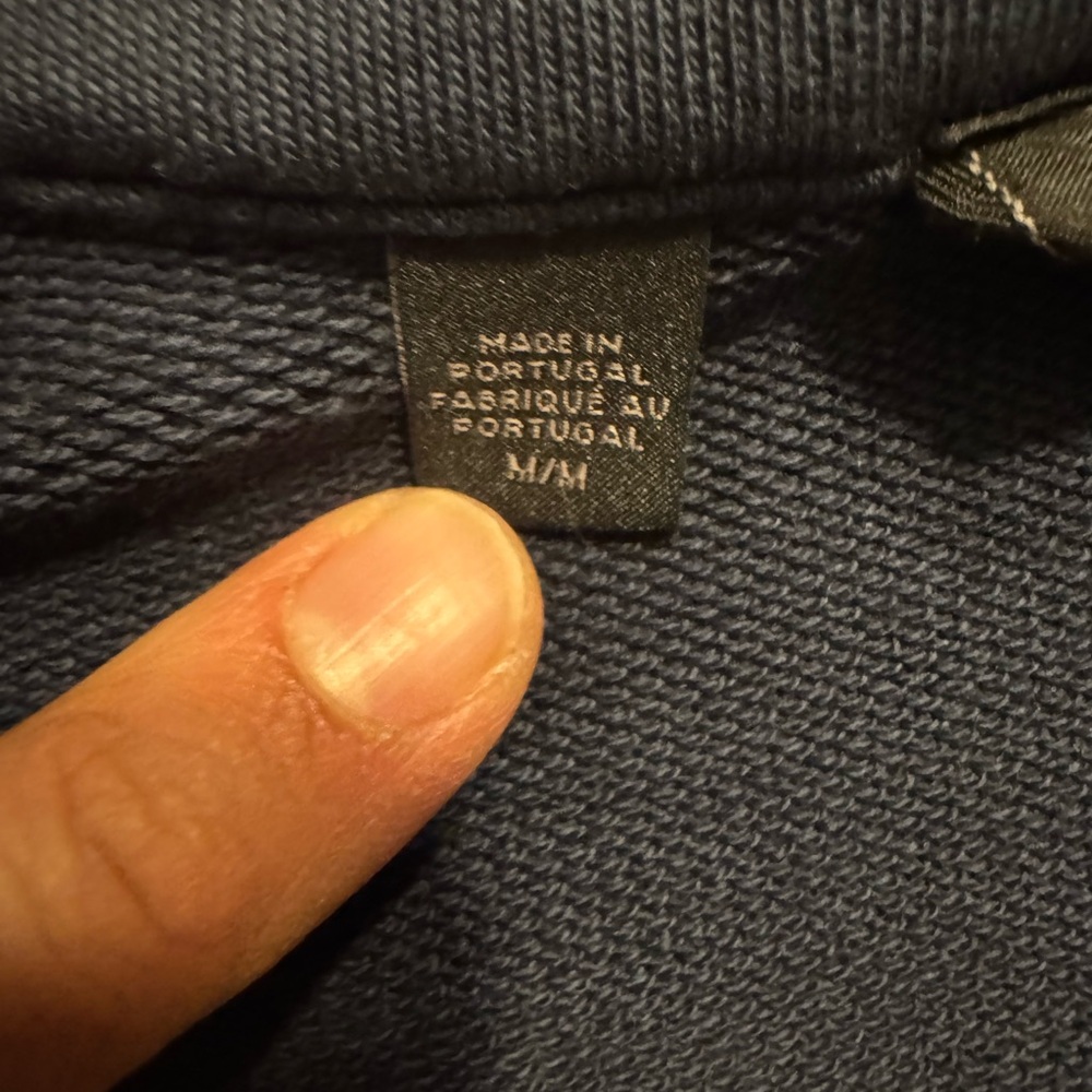 Saks Fifth Avenue Dark Blue Long Sleeve Polo - Picture 7 of 8